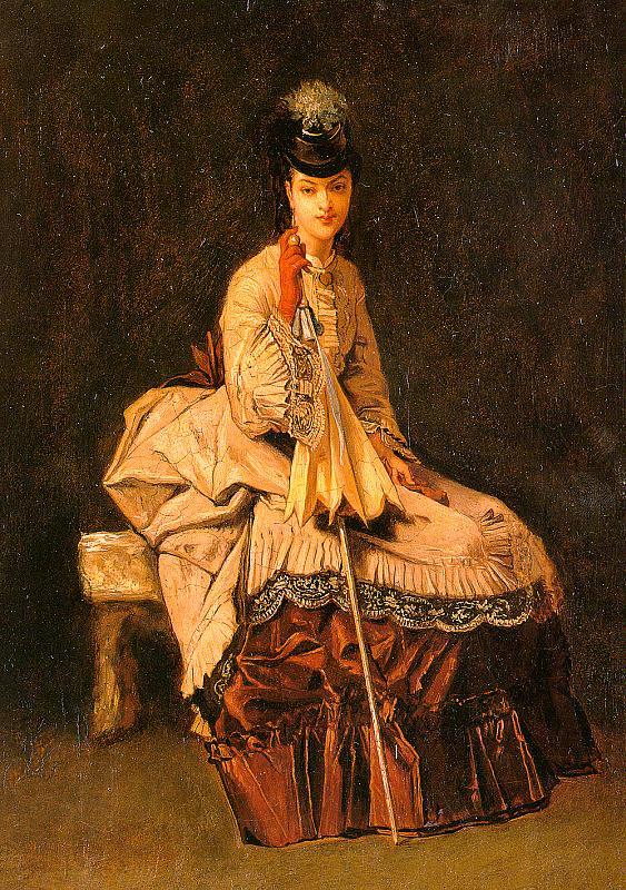  Jules-Adolphe Goupil Lady Seated China oil painting art